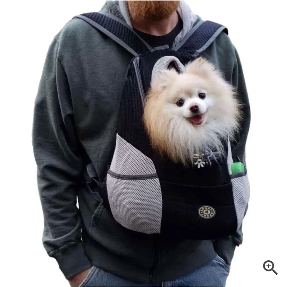 Deluxe Mesh Padded Dog Carrier Backpack- Up to 6 Pounds